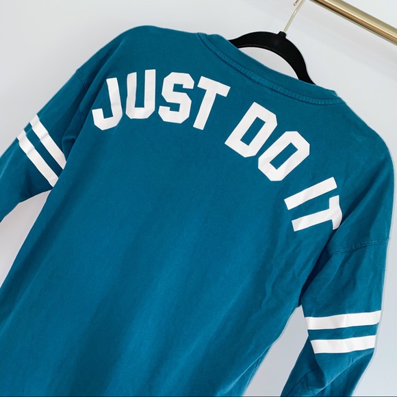 Teal Nike Spirit Jersey 3/4 Sleeve Tee - Picture 8 of 12